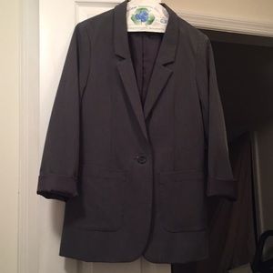 Gray H&M boyfriend jacket